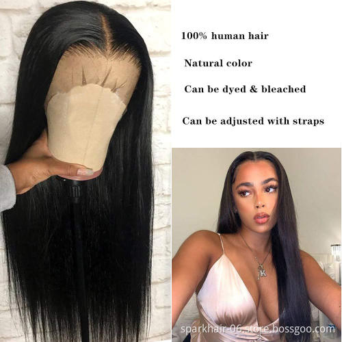 Mink Straight Brazilian Human Hair Lace Front Wig Remy HD lace Wigs Natural Human Hair Wigs For Black Women
